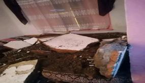 سقف منزل يسقط بإحدى منازل حي ديوان بالقصر الكبير دون وقوع خسائر بشرية