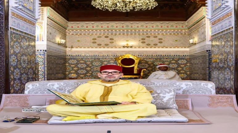 أمير المؤمنين صاحب الجلالة الملك محمد السادس سيتراس حفل ليلة القدر المباركة