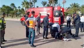 الخميسات.. إصابة خطيرة لشرطي مرور في حادثة سير بشارع الحسن الأول