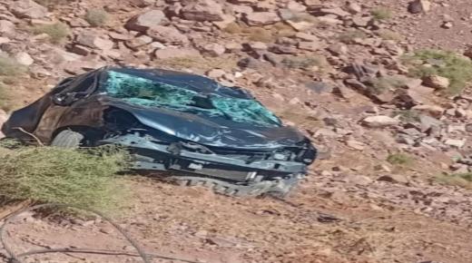 ورزازات : إنقلاب سيارة خفيفة بجماعة تارميكت
