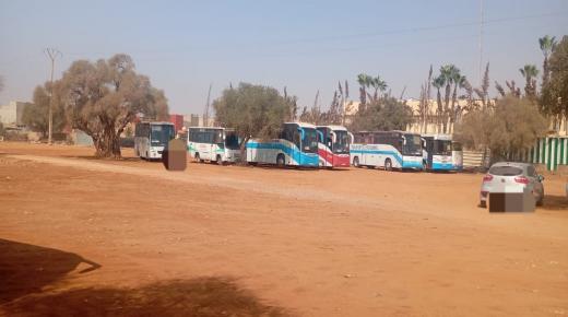 منتزه تمرسيط الشطر الثاني بأيت ملول يتحول إلى محطة عشوائية للحافلات… والمجلس في سبات عميق!