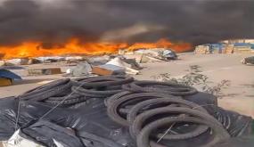 وجدة .. إندلاع حريق مهول بحي كلوج ..