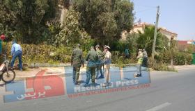 السلطة المحلية بالدشيرة الجهادية تواصل جهودها لتحرير شارع عثمان بن عفان