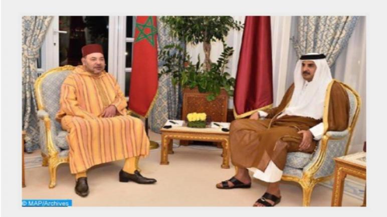 محمد السادس ملك المغرب يتلقى اتصالا هاتفيا من امير قطر