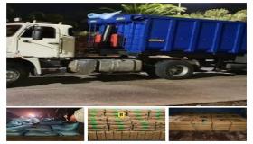 السلطات الأمنية تحجز كمية من المخدرات داخل شاحنتين نواحي أيت ملول