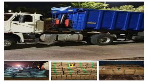 السلطات الأمنية تحجز كمية من المخدرات داخل شاحنتين نواحي أيت ملول