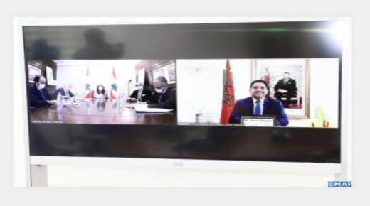 ناصر بوريطة يجري مباحثات مع نظيرته اللبنانية