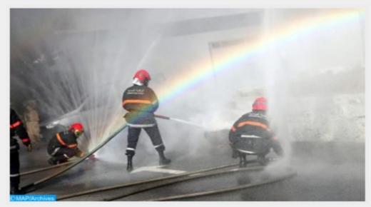 احتواء حريق سوق السمارة بسلا