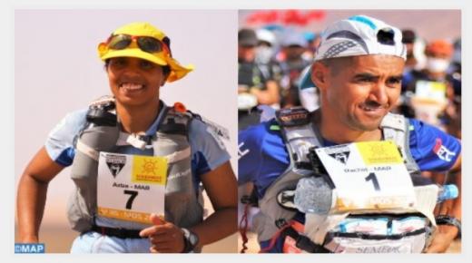 مارطون الرمال : تتويج المغربيين رشيد المرابطي وعزيزة الراجي بالنسخة 35