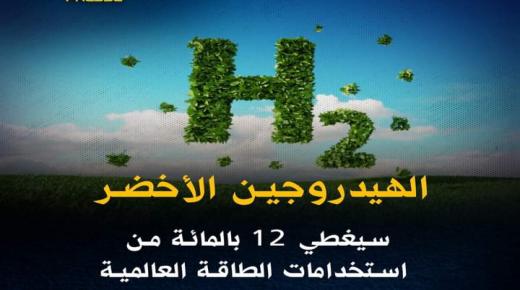 الهيدروجين الأخضر سيغطي 12 بالمائة من استخدامات الطاقة العالمية