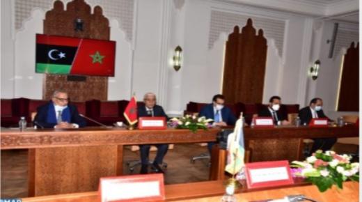 رئيس مجلس النواب يتباحث مع رئيس المجلس الوطني للحريات العامة وحقوق الإنسان بليبيا