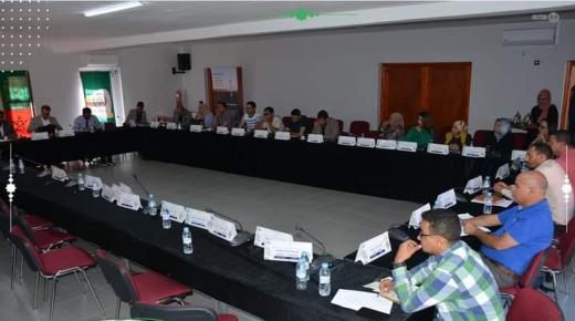 مجلس جماعة أيت ملول في لقاء تشاوري وتشاركي مع مكتب الدراسات لاعداد برنامج عمل الجماعة