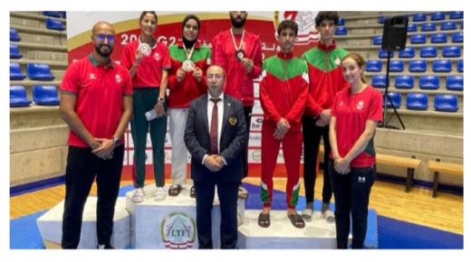 المنتخب المغربي يحرز ثلاث ميداليات منها ذهبية واحدة في البطولة الدولية المفتوحة للتايكوندو (بيروت 2022)