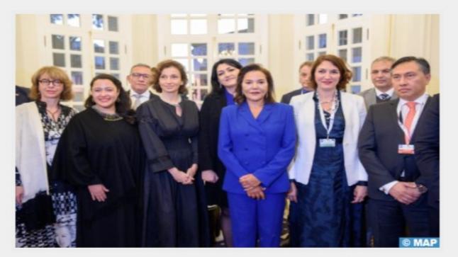 صاحبة السمو الملكي الأميرة للا حسناء تقيم حفل استقبال على شرف أعضاء لجنة التراث الثقافي غير المادي باليونسكو