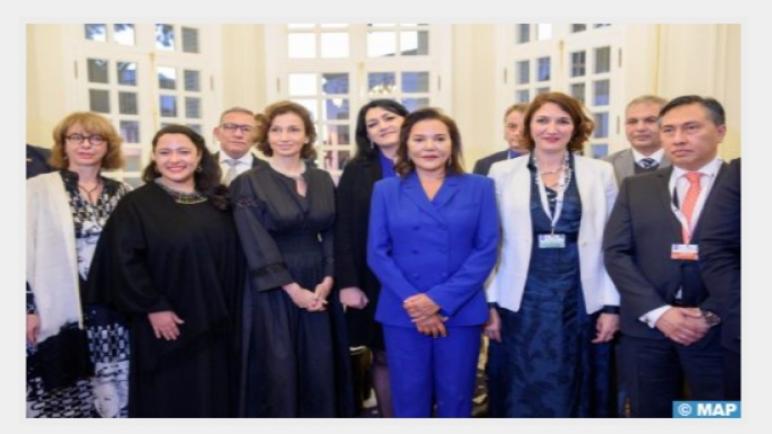 صاحبة السمو الملكي الأميرة للا حسناء تقيم حفل استقبال على شرف أعضاء لجنة التراث الثقافي غير المادي باليونسكو