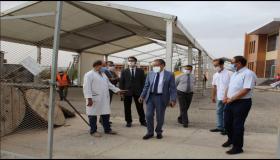 والي الجهة يتفقد تقدم اشغال بناء المستشفى الميداني ببني ملال
