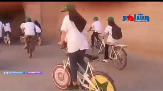 جولة سياحية بتاودانت، انطلاقا من ساحة 20 غشت خاصة بالجمعيات المشاركة في الاحتفالية بالدراجة الهوئية PIKALA من تأطير الأستاذ ابراهيم الياسيني.