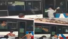 السجن النافد وغرامة مالية لمخربي حافلة ”ألزا” بتغازوت ضواحي أكادير