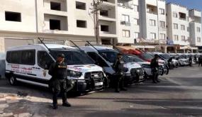 القوات العمومية بعمالة انزكان ايت ملول تواصل انتشارها بالساحات المعنية بالاحتفالات الممنوعة حفاظاً على النظام العام وحماية الممتلكات