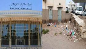 مطرح عشوائي للنفايات أمام منطقة أمن إنزكان والمجلس الترابي في سبات عميق…..