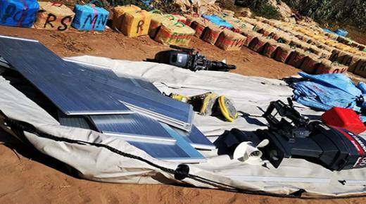 عملية أمنية مشتركة تحجز أطنانا من “الشيرا” بأزمور