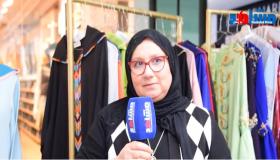 مونيا تازي مصممة الأزياء تعرض تصميمها في معرض Zaina Event