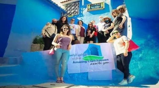 “بنات للامنانة” يروجن لزيارة مدينة شفشاون