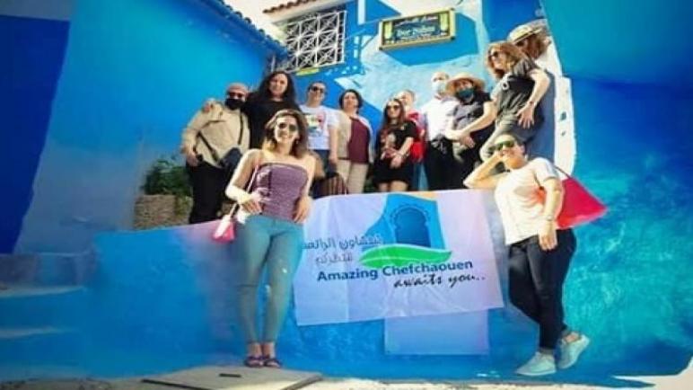 “بنات للامنانة” يروجن لزيارة مدينة شفشاون