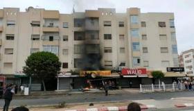 انفجار قنينة غاز يتتسبب في حريق احد محلات المأكولات باكادير