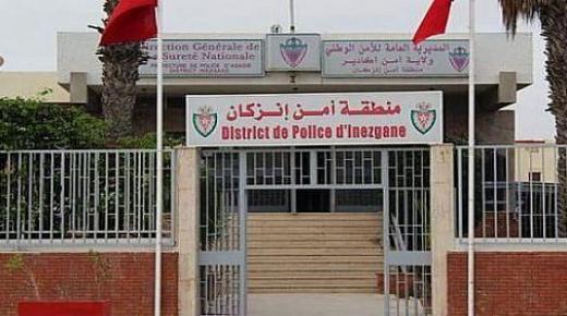 مصالح أمن انزكان توقف منفذ عملية السطو على سيارة بانزكان.